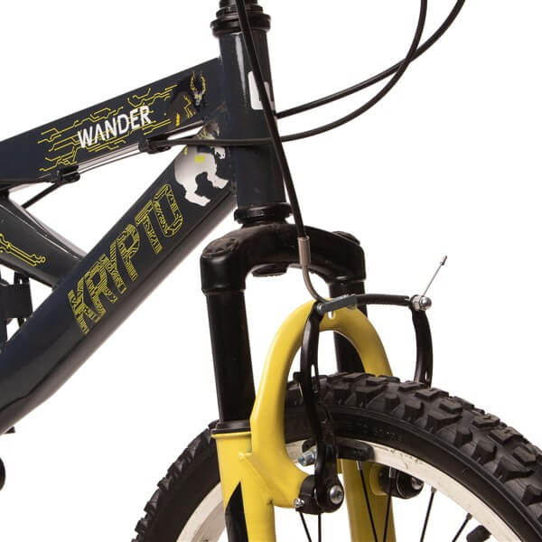 bicicleta wander krypto20 negro-amarillo 5
