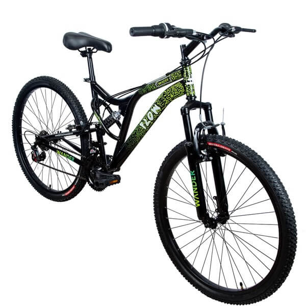 bicicleta wander flow verde-negro 1