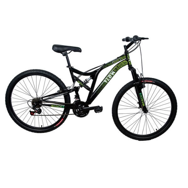 bicicleta wander flow verde-negro A