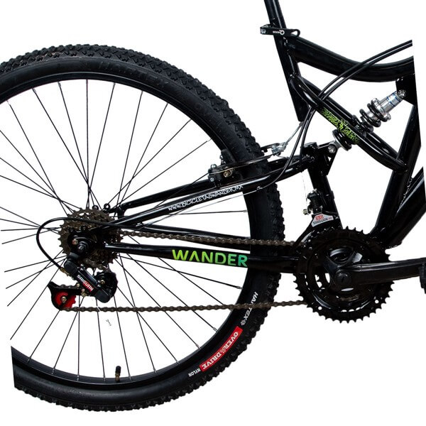 bicicleta wander flow verde-negro 4