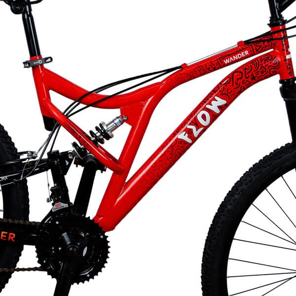 bicicleta wander flow rojo 3