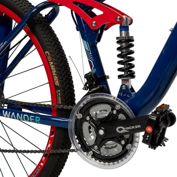bicicleta wander shreder29 azul rojo 6